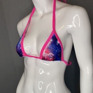 Galaxy bikini swim/dancer top